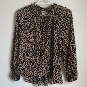leopard blouse